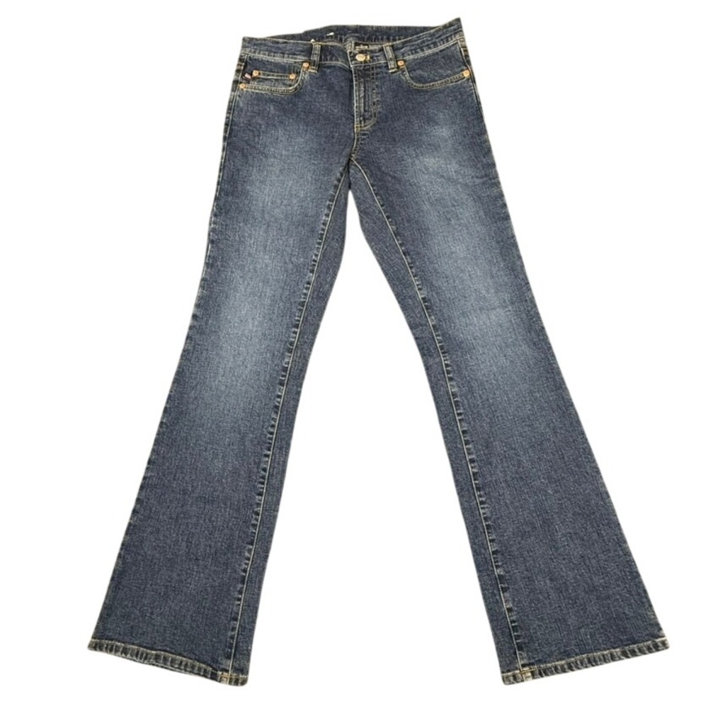VTG Polo Jeans Co Ralph Lauren Blue Stretch Kelly Bootcut Low Rise Jeans 6 NWT